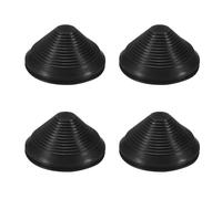 M METERXITY 4-Pack Rubber Grommets for Wiring 110mm Flexible Drill Hole Grommets Cable Cord Grommet Firewall Hole Plug for Cables/Wires Through Protection [Black, Tower-Shaped]