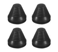 M METERXITY 4-Pack Rubber Grommets for Wiring 40mm Flexible Drill Hole Grommets Cable Cord Grommet Firewall Hole Plug for Cables/Wires Through Protection [Black, Tower-Shaped]