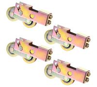 M METERXITY 4-Pack Sliding Patio Door Roller,1-1/4"/32mm Steel Ball Bearing Sturdy Sliding Roller Assembly Adjustable Sliding Door Wheel Replacement for Sliding Door