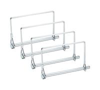 M METERXITY 4-Pack Trailer Coupler Pin, 1/4" Diameter 3.94" Long Carbon Steel Galvanized Square Lock Wire Hitch Pins for Farm Trailers/Lawn Mowers/Garden, Coupler PTO Shaft