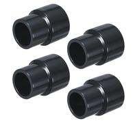 M METERXITY 4-Pack UPVC Reducer Pipe Fitting, DN20x15 Reducing Coupling Connector PVC Straight Pipe Coupling Connector for Water Line [Grey]