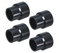 M METERXITY 4-Pack UPVC Reducer Pipe Fitting, DN32x25 Reducing Coupling Connector PVC Straight Pipe Coupling Connector for Water Line [Grey]