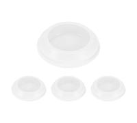 M METERXITY 4-Packs Silicone Hole Plugs, Snap in Locking Hole Plugs for 35-38mm Hole, Round Hole Rubber Plug Kitchen Bulkheads Waterproof Sealing Plugs [White]