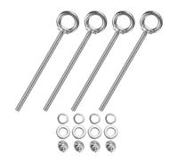 M METERXITY 4-Sets Stainless Eyebolt M8x150mm Shoulder Lifting Eye Bolt