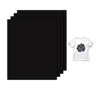 M METERXITY 4 Sheets 3D Puff Vinyl Heat Transfer 12x10 Inch Puff Vinyl Heat Transfer Black Foaming HTV Sheets Iron-on for T-shirts/DIY Fabric