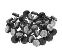 M METERXITY 40-Pack Furniture Felt Pads Nail-on, 0.86" (22mm) Heavy Thickening Felt Round Pad for Chair/Table, Hardwood Floor Protector [Black]