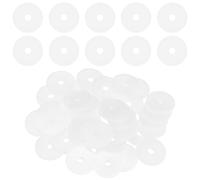 M METERXITY 40-Pack M6 Nylon Flat Washers 6mm ID 30mm OD 2mm Thick Round Plastic Plain Washer Fastener Sealing Spacer Gasket Ring for Household/Commercial [White]