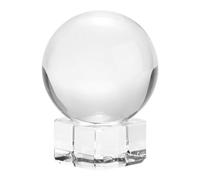 M METERXITY 40mm/1.6 Inch K5 Crystal Glass Ball with Stand Solid Crystal Ball Sphere Ornament for Home/Office/Photography/Magic [Clear]