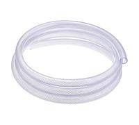M METERXITY 5/8" ID Heavy Duty Clear PVC Hose | 10 ft Braided Reinforced Tubing for High Pressure Water, Air, Oil Lines | Burst & Twist Resistant | Home Brew, Pump, Industrial Use
