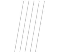 M METERXITY 5-Pack 304 Stainless Steel Solid Round Rod, 2.5x200mm Metal Solid Shaft Rods for DIY Craft/Model Car/Helicopter Airplane/Metal Working, Lathe Bar Smooth Stock [0.1x7.87IN]