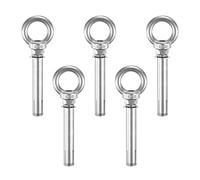 M METERXITY 5-Pack Concrete Anchors Eye Bolt, M10x120mm 304 Stainless Steel Wall Concrete Brick Anchor Expansion Bolts Fastener Screw for Shade Sails/Clothesline/Fences, Shoulder Eyebolt
