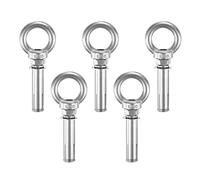 M METERXITY 5-Pack Concrete Anchors Eye Bolt, M10x70mm 304 Stainless Steel Wall Concrete Brick Anchor Expansion Bolts Fastener Screw for Shade Sails/Clothesline/Fences, Shoulder Eyebolt