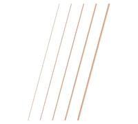 M METERXITY 5-Pack Copper Round Rod 1.5,1,2,3,4mm Dia. 300mm Length T2 Stock Solid Copper Rod Lathe Bar for Metal Crafts DIY/Gardening/Industry/Decoration Pure Tube
