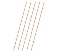 M METERXITY 5-Pack Copper Round Rod 3mm Dia. 9.84 Inch Length T2 Stock Solid Rod Lathe Bar for Metal Crafts DIY/Gardening/Industry/Decoration Pure Copper Tube