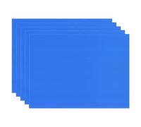 M METERXITY 5-Pack Corrugated Plastic Sheets, 12 Inch x 16 Inch Waterproof Blank Corrugated Poster Board Yard Signs for Garage Sale/Office/Classroom/Party/Lawn Sign Road [3mm Thick, Blue]