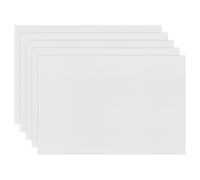 M METERXITY 5-Pack Corrugated Plastic Sheets, 12 Inch x 16 Inch Waterproof Blank Corrugated Poster Board Yard Signs for Garage Sale/Office/Classroom/Party/Lawn Sign Road [3mm Thick, White]