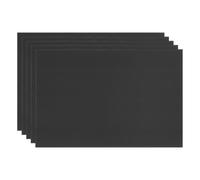 M METERXITY 5-Pack Corrugated Plastic Sheets, 12 Inch x 18 Inch Waterproof Blank Corrugated Poster Board Yard Signs for Garage Sale/Office/Classroom/Party/Lawn Sign Road [3mm Thick, Black]