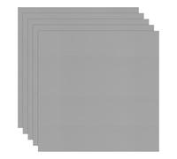 M METERXITY 5-Pack Corrugated Plastic Sheets, 16 Inch x 16 Inch Waterproof Blank Corrugated Poster Board Yard Signs for Garage Sale/Office/Classroom/Party/Lawn Sign Road [3mm Thick, Gray]