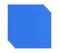 M METERXITY 5-Pack Corrugated Plastic Sheets, 16 Inch x 16 Inch Waterproof Blank Corrugated Poster Board Yard Signs for Garage Sale/Office/Classroom/Party/Lawn Sign Road [3mm Thick, Blue]