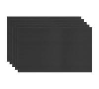 M METERXITY 5-Pack Corrugated Plastic Sheets, 18 Inch x 24 Inch Waterproof Blank Corrugated Poster Board Yard Signs for Garage Sale/Office/Classroom/Party/Lawn Sign Road [5mm Thick, Black]