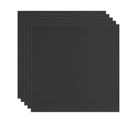 M METERXITY 5-Pack Corrugated Plastic Sheets, 20 Inch x 20 Inch Waterproof Blank Corrugated Poster Board Yard Signs for Garage Sale/Office/Classroom/Party/Lawn Sign Road [3mm Thick, Black]