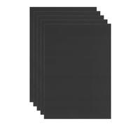 M METERXITY 5-Pack Corrugated Plastic Sheets, 22 Inch x 14 Inch Waterproof Blank Corrugated Poster Board Yard Signs for Garage Sale/Office/Classroom/Party/Lawn Sign Road [5mm Thick, Black]