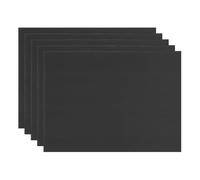 M METERXITY 5-Pack Corrugated Plastic Sheets, 8 Inch x 12 Inch Waterproof Blank Corrugated Poster Board Yard Signs for Garage Sale/Office/Classroom/Party/Lawn Sign Road [3mm Thick, Black]