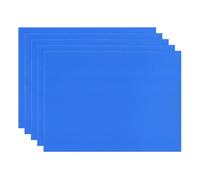 M METERXITY 5-Pack Corrugated Plastic Sheets, 8 Inch x 12 Inch Waterproof Blank Corrugated Poster Board Yard Signs for Garage Sale/Office/Classroom/Party/Lawn Sign Road [3mm Thick, Blue]