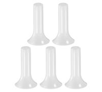 M METERXITY 5-Pack Drip Irrigation End Plugs, 1/4 Inch Push-to-Fit Quick Connect End Cap Fittings for Pipe Tubing/Garden Lawn Drip Irrigation System, Tubing Plug Accessories [White]