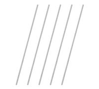 M METERXITY 5-Pack Fully Threaded Rod, M5x300mm 304 Stainless Steel Right Hand Thread Bar Studs for Furniture Anchor Bolts/Clamps/U-Bolts, Metric Threaded Screw