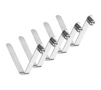 M METERXITY 5-Pack Kayak Paddle Snap 7mmx50mm Solid Single Pin V Shaped Spring Steel Tent Pole Clips Locking Clips for Camping/Kayak Paddle/Tent Pole Push Button Spring Snap Clips