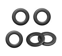 M METERXITY 5-Pack M18 Flat Washers, Metric 34mm OD 3mm Thick 304 Stainless Steel Washers for Bolts Screws Nuts for Automotive/Machinery/Furniture, Flat Metal Washers [Black Galvanized]