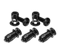 M METERXITY 5-Pack M8 x 21 Hollow Door Anchor Set, Petal Nuts Expansion Screw Jack Nut for Hollow Wall/Aluminium Cladding/Steel Pipes/Iron Sheets/Plastic Panels[Black]