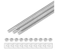 M METERXITY 5-Set Fully Threaded Rod M3x250mm 304 Stainless Steel