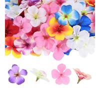 M METERXITY 50-Pack Artificial Orchid Flower Heads, Fake Silk Orchid Flowers Head for DIY Crafts/Dress/Wedding/Party Decoration [Mixed Colors, 2.2"/ 5.5cm]