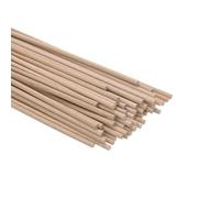 M METERXITY 50-Pack Dowel Rods Wood Sticks, 1/8 x 12 Inch Wooden Dowel Rods, Unfinished Hardwood Sticks, Precut Dowels for Crafting/DIYers/Make Baking/Decorating [Wood Color]