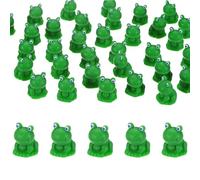 M METERXITY 50-Pack Mini Resin Frogs, Small Tiny Frog Figurines for Fairy Garden Decor/Micro Landscaping Home/Aquarium/Craft Supplies, Cute Resin Animal Statue [Green]