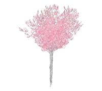 M METERXITY 50 Pcs Acrylic Crystal Flower, Floral Picks Acrylic Bead Drops Beaded Branches for Pick Arrangement Christmas Tree Wedding Bouquets DIY Crafts Wreath Home Decoration, Pink