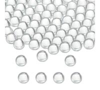 M METERXITY 500-Pack Glass Round Boiling Stones, 4mm Soda-Lime Solid Clear Glass Beads Balls for Lab Heating/Paint Mixing/Bottle Shaking