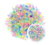M METERXITY 500-Pack Glow in the Dark Rocks, 0.31"-0.47" Resin Outdoor Garden Decorations Luminous Pebbles Stones for Garden Plants/Aquarium/Backyard Path, Aquarium Gravel [Mixed Color]