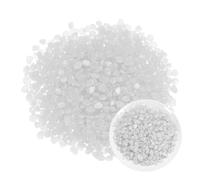 M METERXITY 500-Pack Glow in the Dark Rocks, 0.31"-0.47" Resin Outdoor Garden Decorations Luminous Pebbles Stones for Garden Plants/Aquarium/Backyard Path, Aquarium Gravel [White]