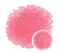 M METERXITY 500-Pack Glow in the Dark Rocks, 0.51" Resin Outdoor Garden Decorations Luminous Rhombus Stones for Garden Plants/Aquarium/Backyard Path, Aquarium Gravel [Pink]