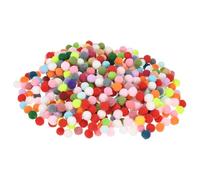 M METERXITY 500-Pack Pom Poms for Craft, 0.39" (10mm) Polyester Mixed Color Series Soft and Fluffy Pompom for Arts Craft Making/Decorations/DIY Projects, Multicolor Pompoms Balls