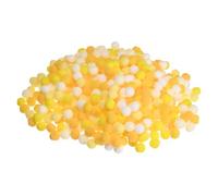 M METERXITY 500-Pack Pom Poms for Craft, 0.39" (10mm) Polyester Yellow Series Soft and Fluffy Pompom for Arts Craft Making/Decorations/DIY Projects, Multicolor Pompoms Balls