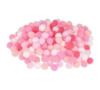 M METERXITY 500-Pack Pom Poms for Craft, 0.59" (15mm) Polyester Pink Series Soft and Fluffy Pompom for Arts Craft Making/Decorations/DIY Projects, Multicolor Pompoms Balls