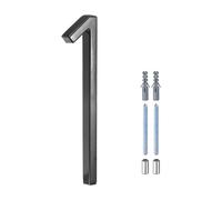 M METERXITY 6 Inch Floating House Number, Metal Modern House Address Number 1 with Nail Kit for Outside/Garden/Mailbox [Black]