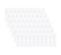 M METERXITY 6-Pack Arrow Sticker, 2 x 1 Inch/ 50 x 15 mm PVC Waterproof Self-Adhesive Directional Arrows Removable Directional Floor Decal Stickers for Wall Marking/Road Sign [White]