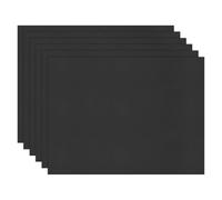 M METERXITY 6-Pack Corrugated Plastic Sheets, 12 Inch x 16 Inch Waterproof Blank Corrugated Poster Board Yard Signs for Garage Sale/Office/Classroom/Party/Lawn Sign Road [4mm Thick, Black]