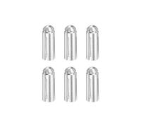 M METERXITY 6 Pack Dart Flight Protectors - Aluminum Dart Accessories, Apply to Darts Games/Party/Entertainment Silver Tone