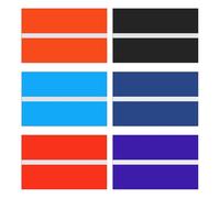 M METERXITY 6-Pack Engraving Blank Materials Double Color 7x11 Inch, 1.3mm Thick ABS Plastic Sheet Yard Signs Name Plate for Door/Office/Home/Conference/Hotel/DIY Carving[6-Color]